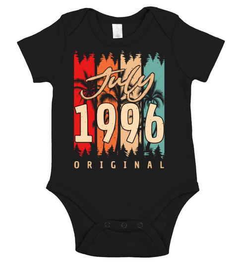 Birth Month 1996 In July Short Sleeve Baby One-Piece