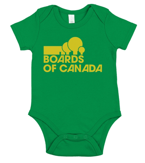 BOARDS OF CANADA LOGO YELLOW Short Sleeve Baby One-Piece