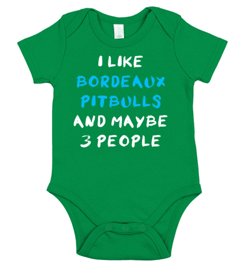 Bordeaux Pitbull Funny Short Sleeve Baby One-Piece
