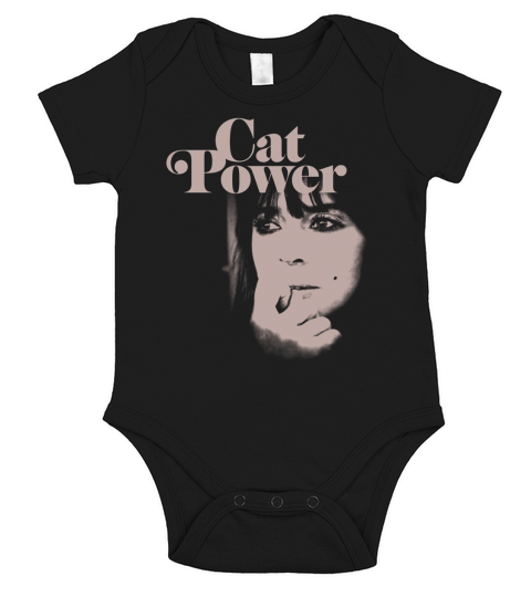 Cat Power Tshirt Short Sleeve Baby One-Piece