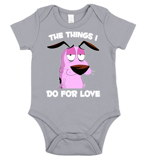 Courage the Cowardly Dog T-shirt Short Sleeve Baby One-Piece