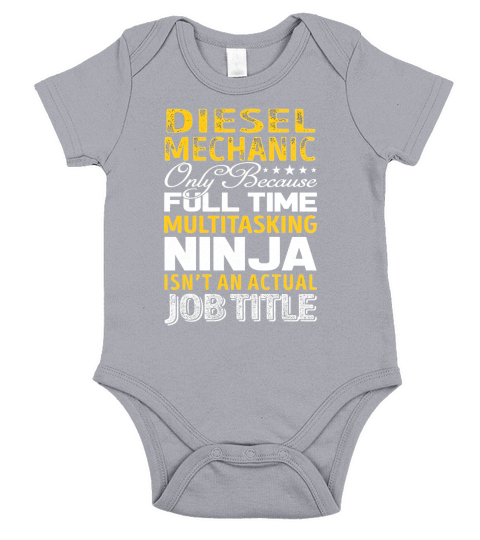 Diesel Mechanic is not an official job title Short Sleeve Baby One-Piece