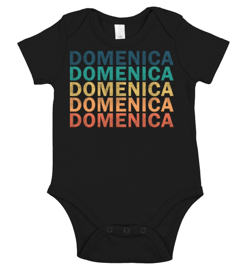 Domenica Name T Shirt - Domenica Vintage Retro Nam Short Sleeve Baby One-Piece