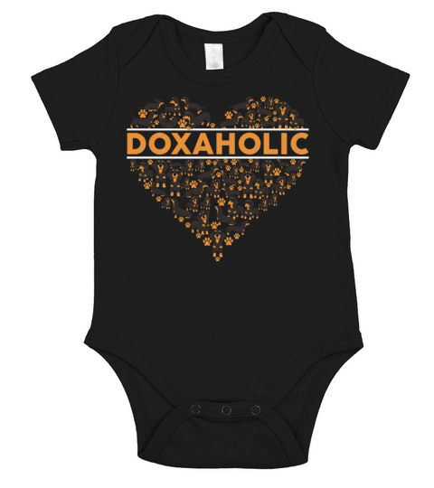 Doxaholic Funny Dachshund Lovers Girls Women Short Sleeve Baby One-Piece