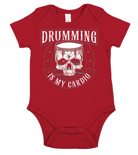 Drummer Drum Set Vintage Drumming Short Sleeve Baby One-Piece