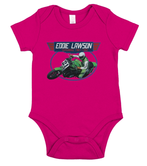 Eddie Lawson Kawasaki Superbike Short Sleeve Baby One-Piece