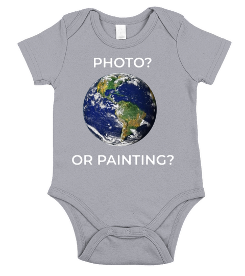Flat earth New Theoty or relativity - Photo or painting Short Sleeve Baby One-Piece