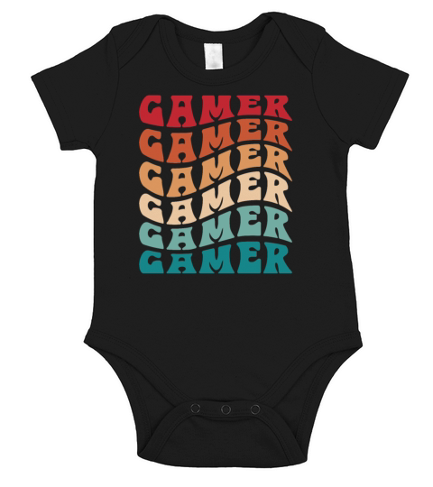 Funny Personalized Gamer Name Themed Apparel Short Sleeve Baby One-Piece