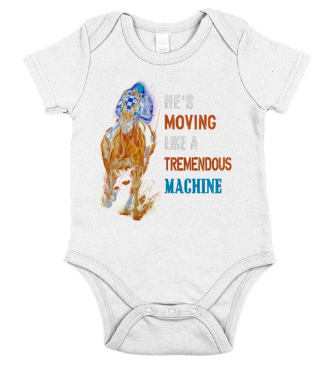 Hes moving like a tremendous machine horse Short Sleeve Baby One-Piece