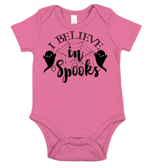 I believe in spooks Short Sleeve Baby One-Piece