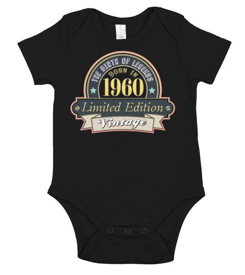 Idea for a gift to those who were born in 1960 Short Sleeve Baby One-Piece
