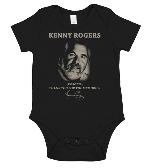 Kenny Rogers Thank You For The Memories Signatures Short Sleeve Baby One-Piece