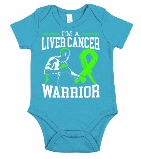 Liver Cancer Warrior Primary Hepatic Cancer Short Sleeve Baby One-Piece