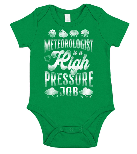 Meteorologist Weather Forecast Short Sleeve Baby One-Piece