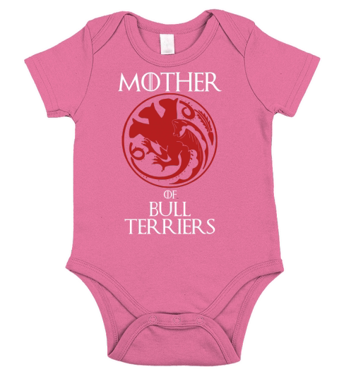 Mother Of Bull Terriers Dragon Style Gift Short Sleeve Baby One-Piece