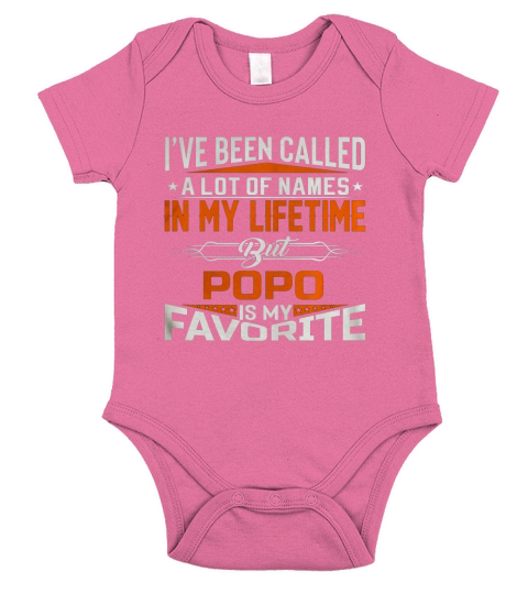 Popo is My Favorite Name In My Lifetime Shirt Father Day Short Sleeve Baby One-Piece
