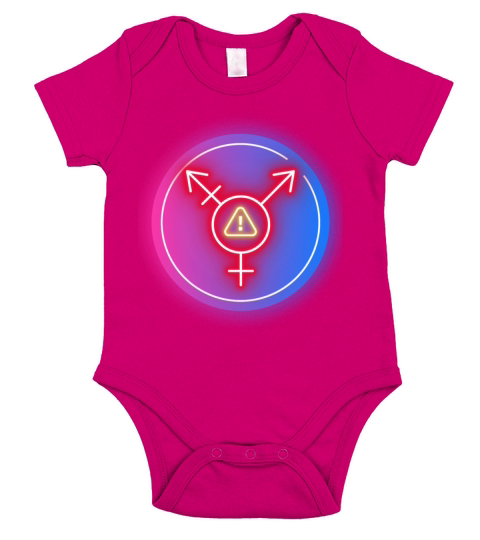 Pride Warning Short Sleeve Baby One-Piece