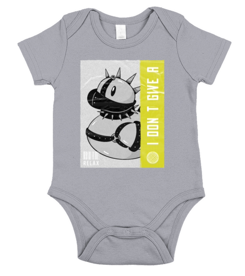 Punk rubber duck toy Sarcasm Quote Short Sleeve Baby One-Piece