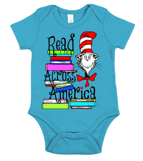 Read Across America Day  Dr. Seuss Short Sleeve Baby One-Piece