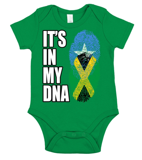 Somali And Jamaican Vintage Heritage DNA Flag Short Sleeve Baby One-Piece