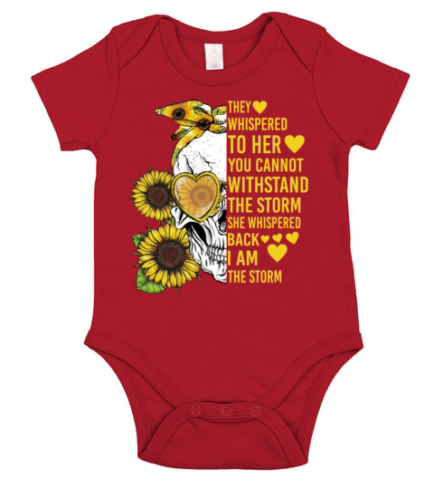 Sunflower Skull Lover They Whispered To Her You Short Sleeve Baby One-Piece