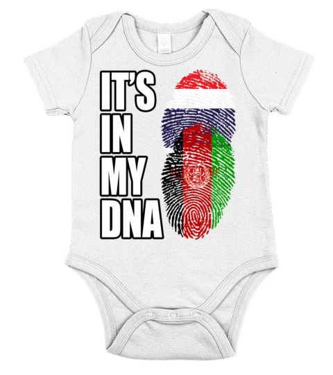 Thai And Afghanistan Vintage Heritage DNA Flag Short Sleeve Baby One-Piece