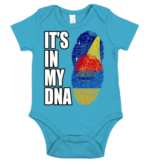 Tokelauan And Armenian Mix Heritage DNA Flag Short Sleeve Baby One-Piece