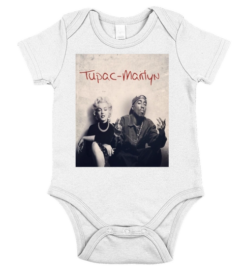 TuPac Marilyn Fans Short Sleeve Baby One-Piece