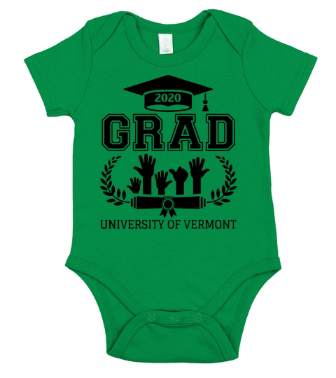University School Graduation UNIVERSITY OF VERMONT Grad 2020 Short Sleeve Baby One-Piece