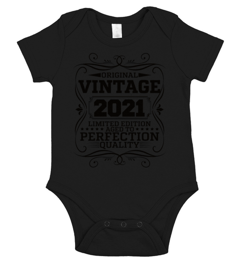Vintage 2021 Original Limited Edition Short Sleeve Baby One-Piece