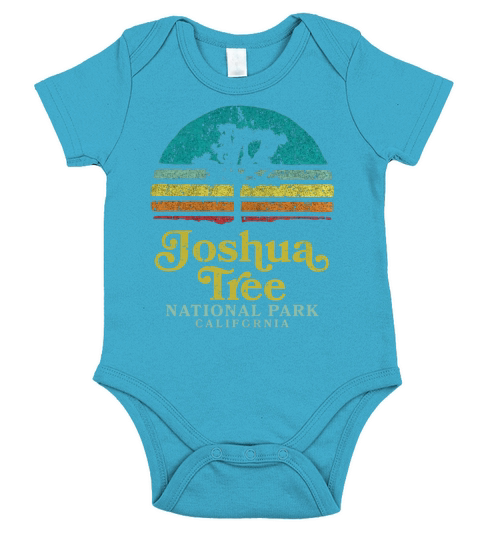 Vintage Joshua Tree National Park Retro T-Shirt Short Sleeve Baby One-Piece