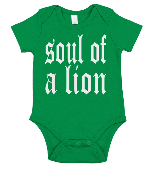 Warrior Soul of a Lion Short Sleeve Baby One-Piece