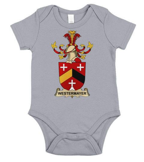 Westermayer Family Crest Austrian Family Crests - Coffee Mug (colored) Short Sleeve Baby One-Piece
