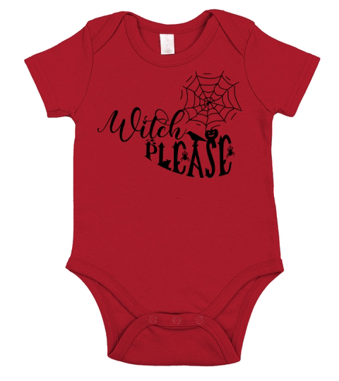 Witch Please Short Sleeve Baby One-Piece