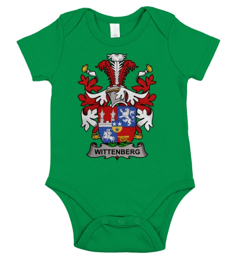 Wittenberg Family Crest Swedish Family Crests - Coffee Mug (colored) Short Sleeve Baby One-Piece