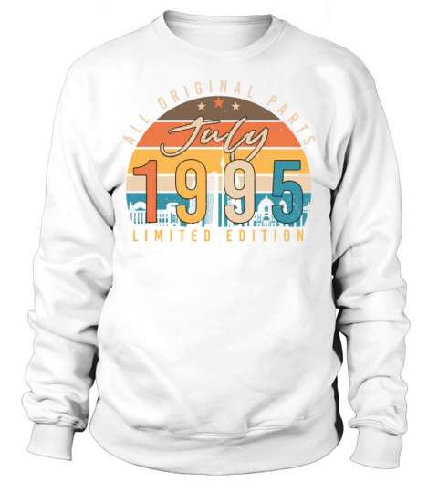 1995 July Vintage Sweatshirt Unisex