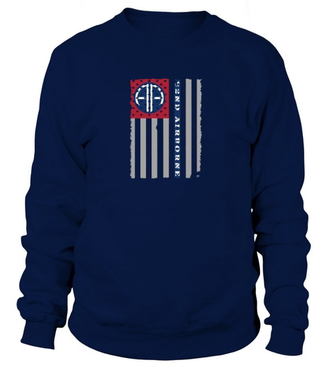 82nd Airborne Veteran Paratrooper American Flag T-shirt Sweatshirt Unisex