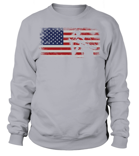 Boxing American Usa Flag Vintage Sweatshirt Unisex