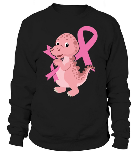 Breast Cancer Awareness Month Dinosaur Lover Dino Sweatshirt Unisex