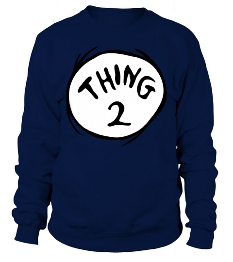 Dr Seuss Thing 2 Emblem RED Sweatshirt Unisex