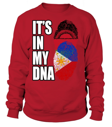 Malawian And Filipino Mix Heritage DNA Flag Sweatshirt Unisex