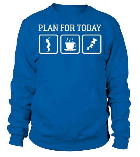 Plan For Today Baseball Coffee and Sleep Sweatshirt Unisex