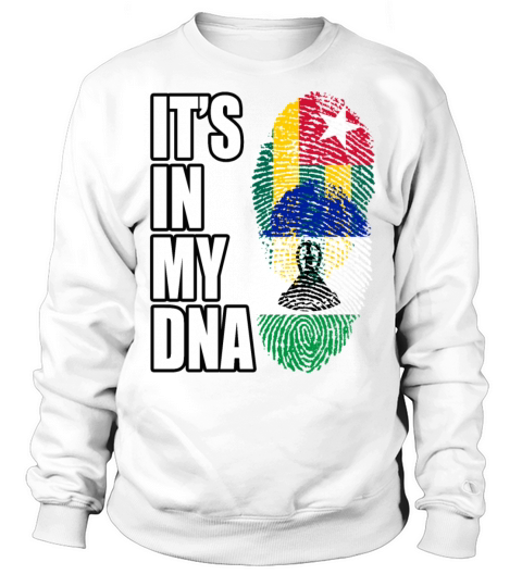 Togolese And Basotho Mix Heritage DNA Flag Sweatshirt Unisex