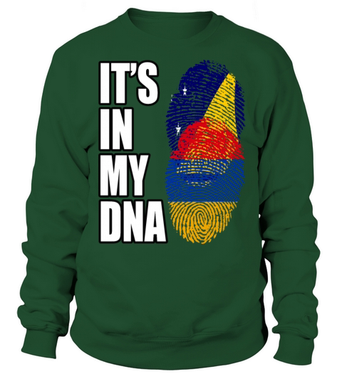 Tokelauan And Armenian Mix Heritage DNA Flag Sweatshirt Unisex