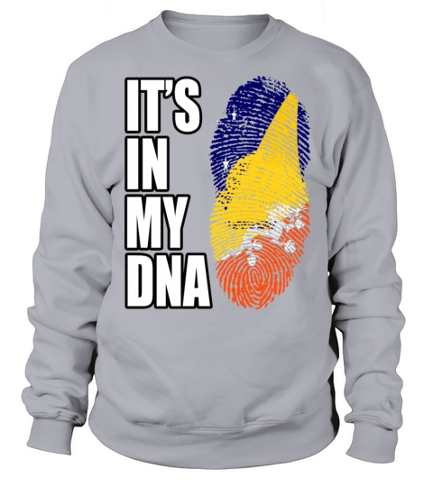 Tokelauan And Bhutanese Mix Heritage DNA Flag Sweatshirt Unisex