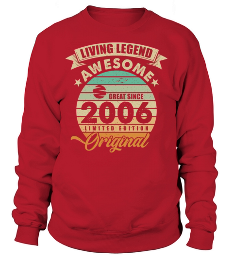 Vintaga 2006 Birthday Sweatshirt Unisex