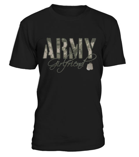 Black Army Girlfriend- Dog Tags Womens T-Shirts T-Shirt Unisex