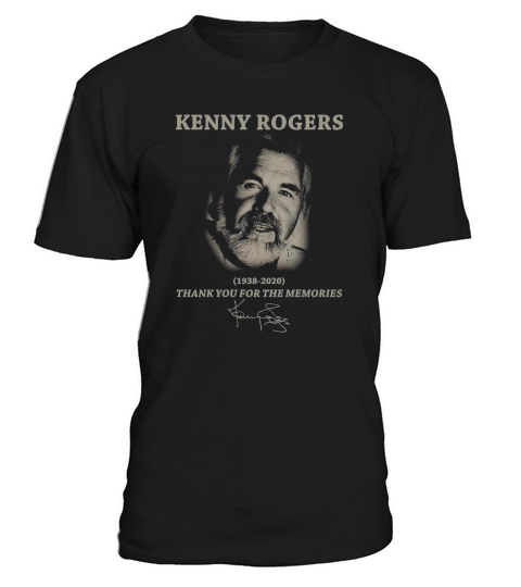Kenny Rogers Thank You For The Memories Signatures T-Shirt Unisex