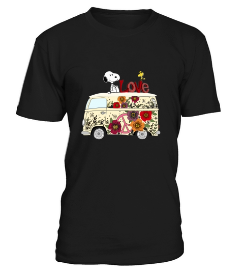 PEACE AND LOVE ARE ALL WE NEED VOLKSWAGEN BUS SNOOPY SHIRTS T-Shirt Unisex