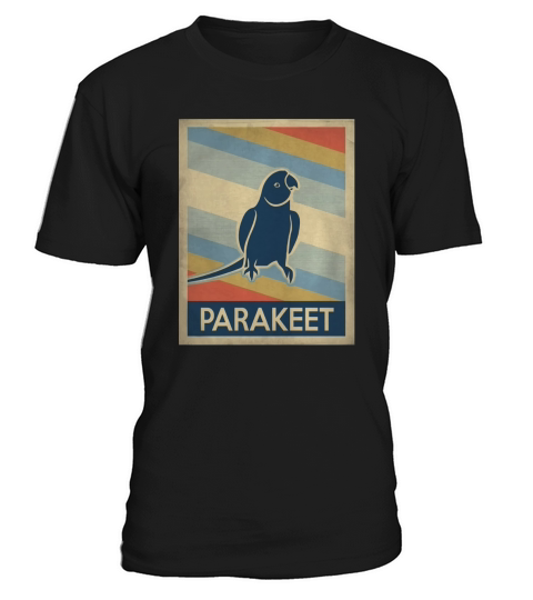 Vintage style Parakeet Tshirt T-Shirt Unisex